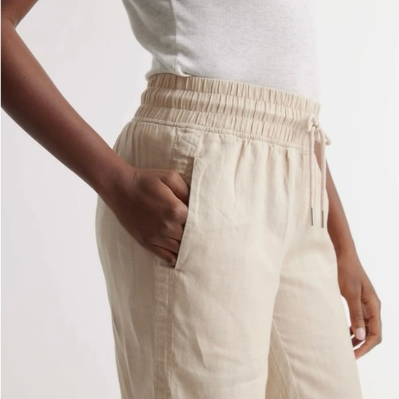 QUINCE 100% European Linen Wide Leg Pant (L) - Picture 3 of 10